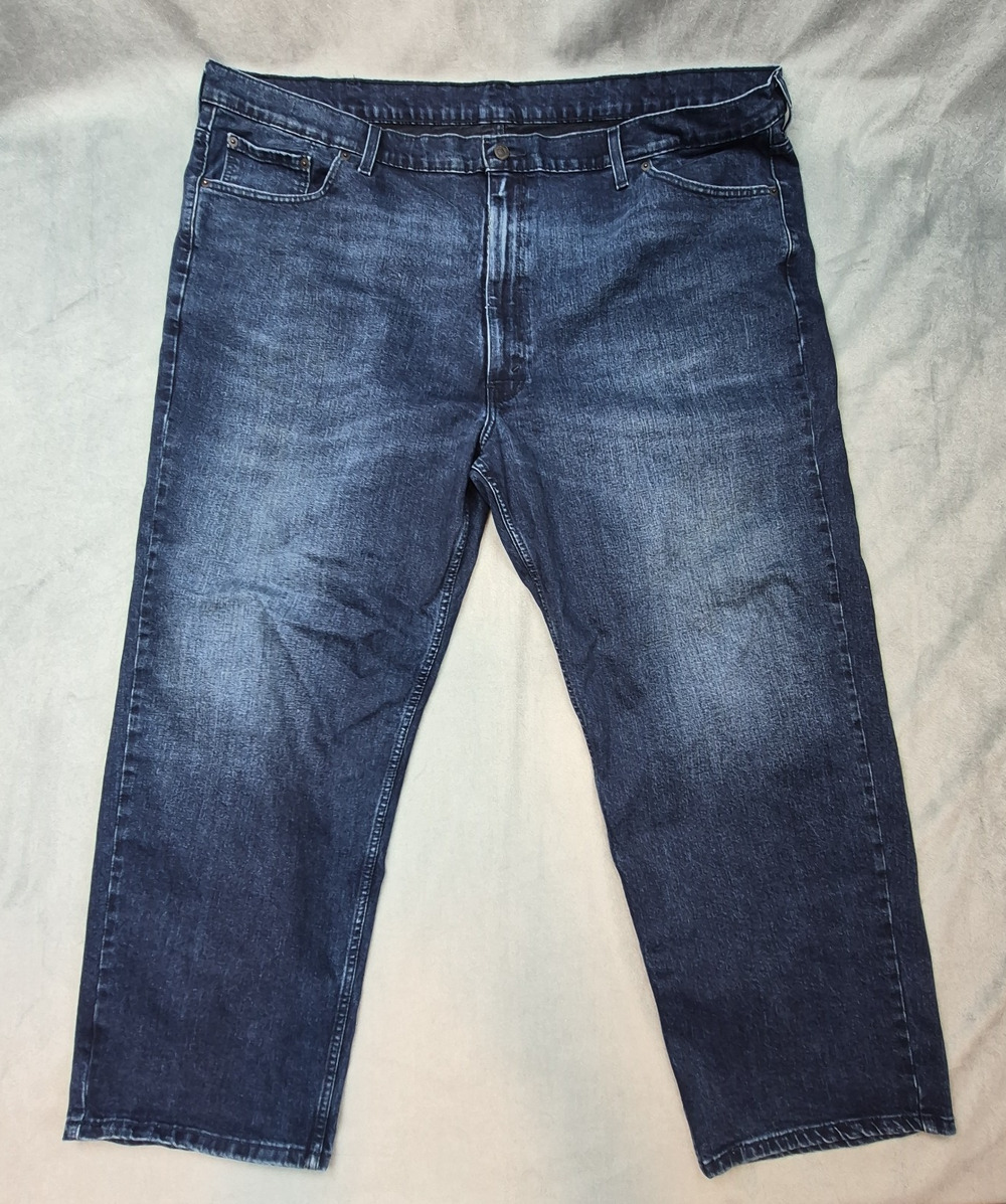 Levis 550 Mens Jeans 50x30 Blue Big & Tall Cotton Blend Stretch Denim Pants